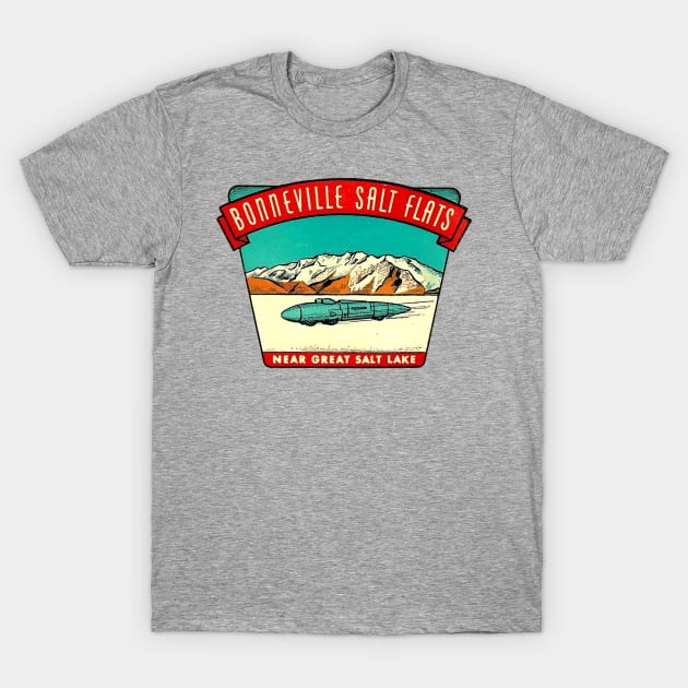 Bonneville Salt Flats Utah Vintage T-Shirt by Hilda74